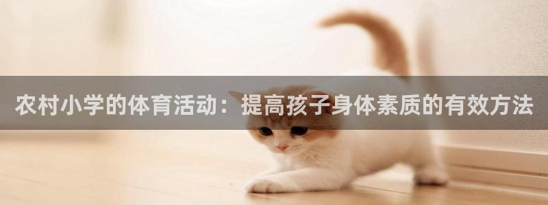 意昂3平台登录注册：农村小学的体育活动：提高孩子身体素质的有效方法