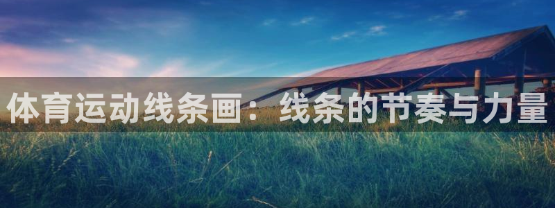 杏鑫kgame：体育运动线条画：线条的节奏与力量