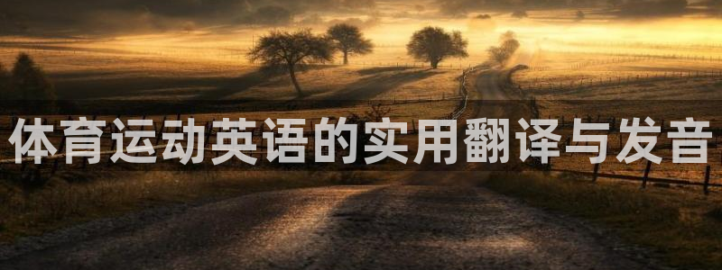 无锡意昂：体育运动英语的实用翻译与发音